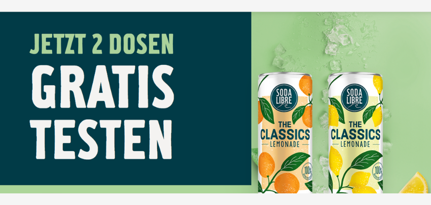 Gratis-Test! 🥤 2 Dosen Sodalibre komplett kostenlos testen