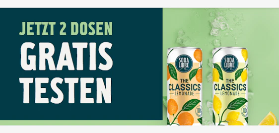 Gratis-Test! 🥤 2 Dosen Sodalibre komplett kostenlos testen