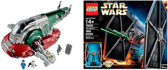 Lego Star Wars "Tie Fighter" und "Slave I" für 161€