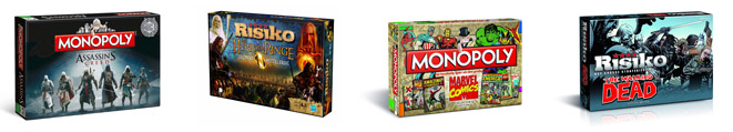 Günstige Brettspiel-Adaptionen von Filmen und Spielen bei Thalia - z. B. Monopoly Assassin's Creed für 29€