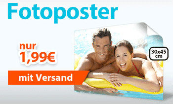 30x45 cm Fotoposter für 1,99€ bei myprinting