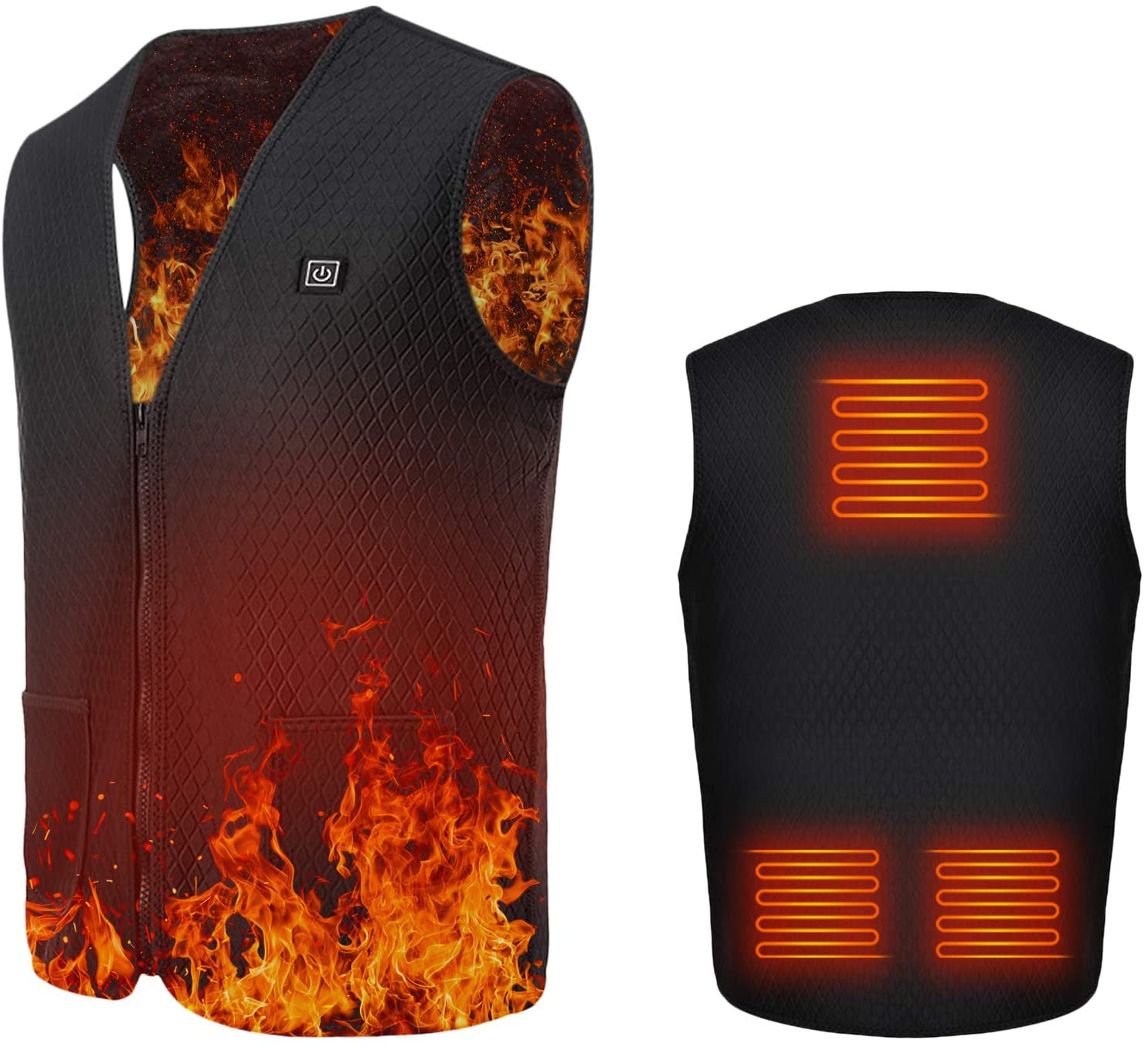 Aomiun Beheizte Weste 3 Einstellbare Temperatur