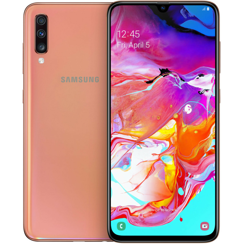 Samsung Galaxy A70 coral im Angebot: Nur 318,77€ statt 409,98€