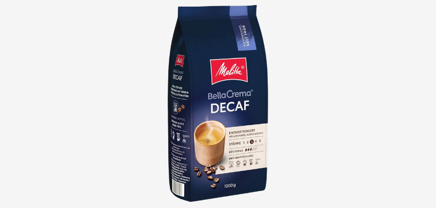 Melitta BellaCrema Decaf für 11€ - ganze Kaffeebohnen mit milder Röstung
