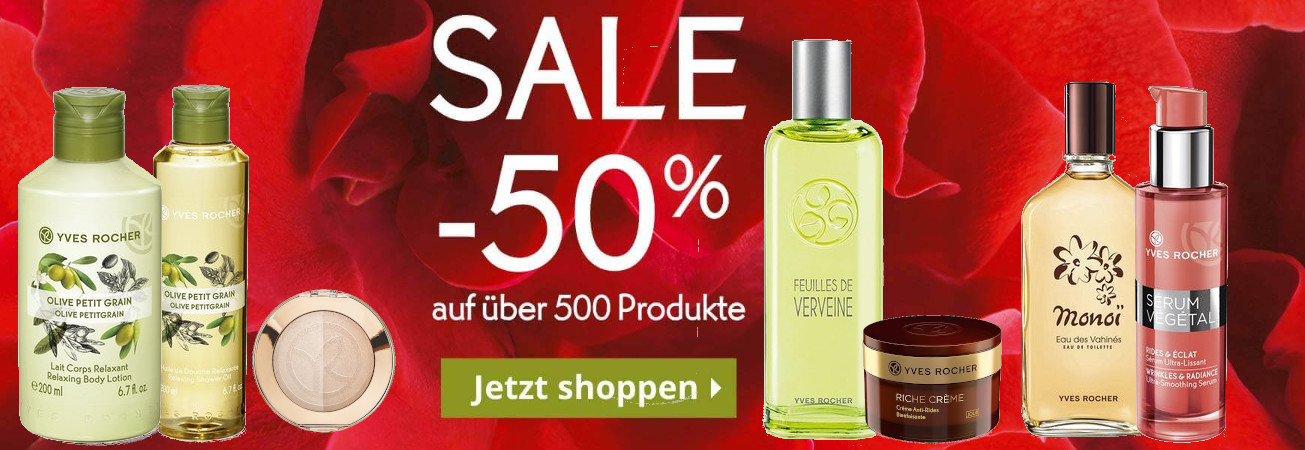 Sale bei Yves Rocher - bis zu 50% Rabatt auf fast alles