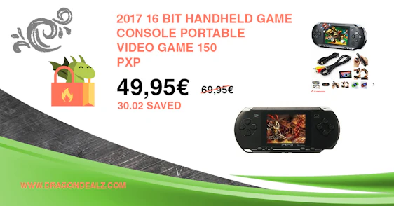 16 Bit Handkonsole mit 150 Top Games!