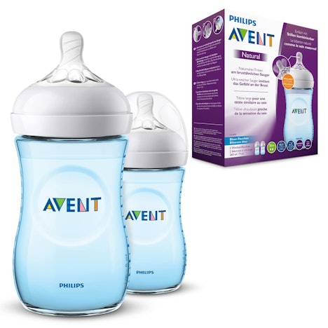 2x Philips Avent Natural SCF035/27 für 8€ - Babyflasche mit langsamem Nahrungsfluss (Prime)