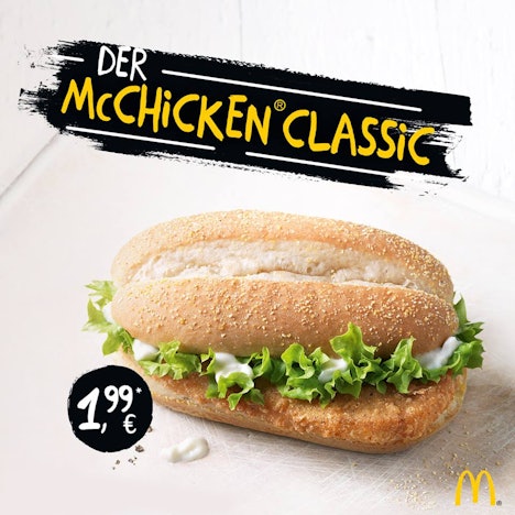 McChicken Classic für 1,99€ bei McDonalds