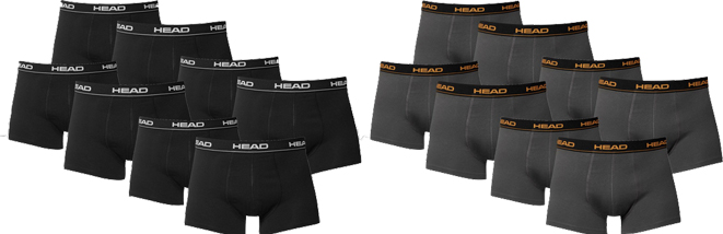 Head Boxershorts für 35€ – Unterwäsche im 12er-Pack *UPDATE*