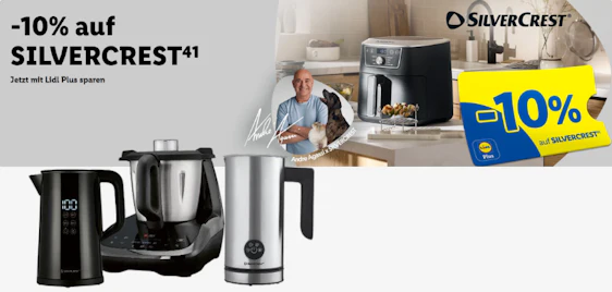 Nur heute! ⚡ 10% Extra-Rabatt auf alle Silvercrest-Artikel bei Lidl 🛒