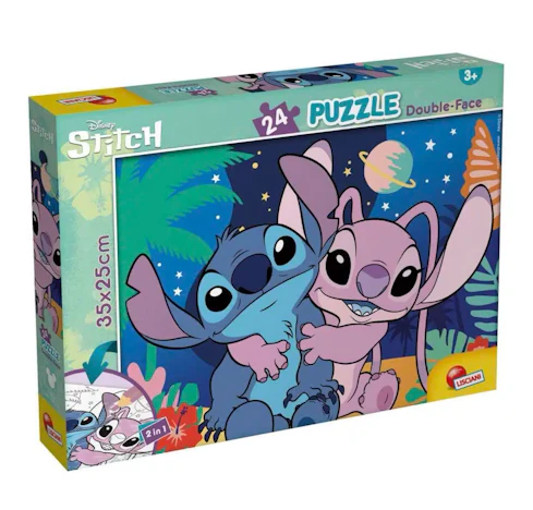 DISNEY DOPPELSEITIGES PUZZLE MIT LILO UND STITCH 24 Teile für 4,99€(statt 8,79€)