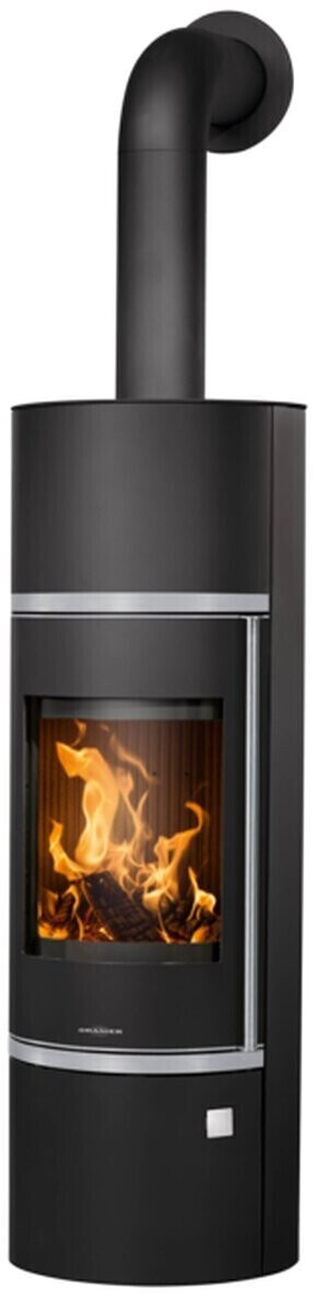 Oranier Corso W+ 2.0 (5894) für 3.372€ - runder Kaminofen mit 7kW aus Stahl für 144m², schwarz