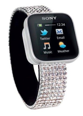 Sony SmartWatch Swarovski Handyuhr (OLED-Display mit Multitouch, Bluetooth, USB, Android OS)
