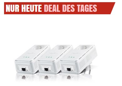 Devolo dLAN 200 AVplus Network Kit für 73€ - 3 Adapter enthalten