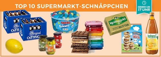 Top 10 Supermarkt Schnäppchen der KW 6 - z. B. 3 Tafeln Ritter Sport Bunte Vielfalt für 1,41€ 🍫