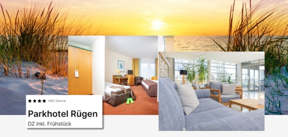 Parkhotel Rügen für 77€ - Doppelzimmer, inkl. Frühstück, Sauna & Fitness