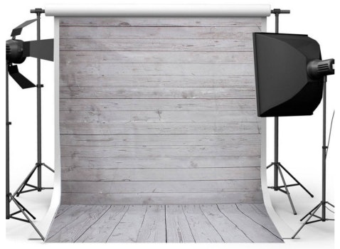 Preisfehler? Mohoo 5x7 ft Fotohintergrund "White Wood Floor Props" für 2€ - aus Vinyl