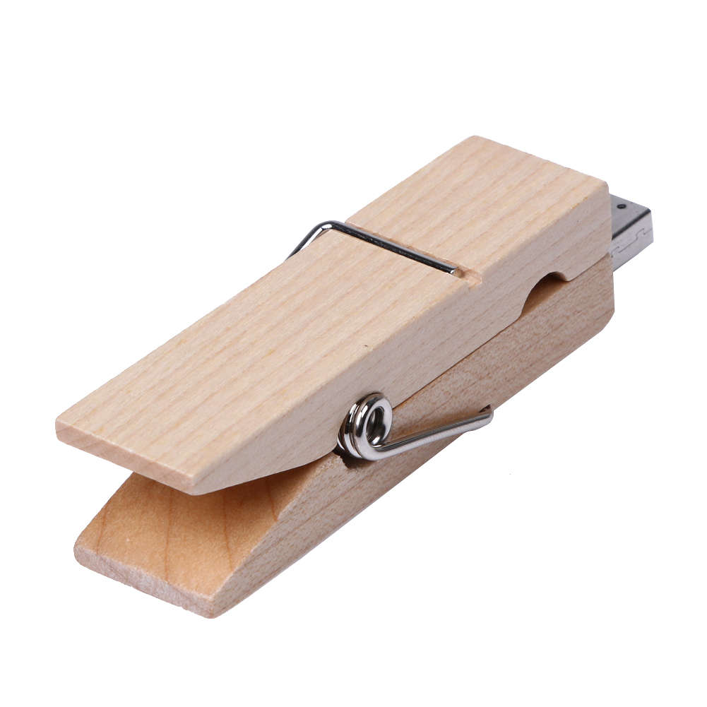 Holz Clip USB Flash Drive Lustige Pendigen 4 GB 8 GB 16 GB Memory Stick