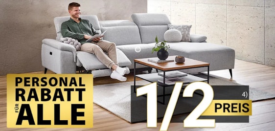 Zurbrüggen Personalrabatt 🛋️ Möbel zum halben Preis