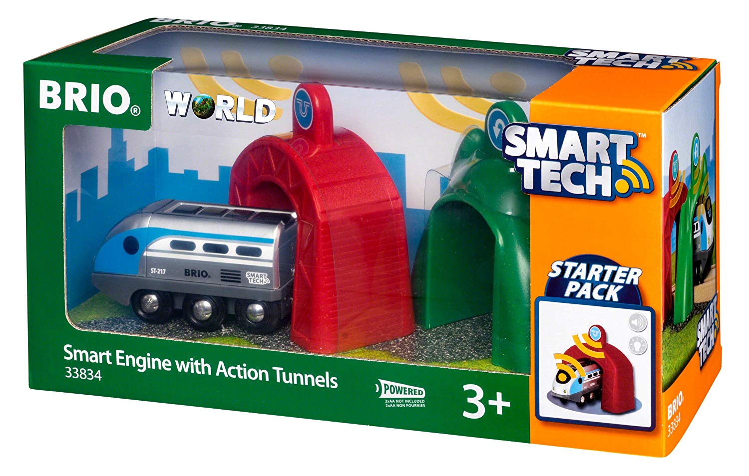 BRIO World 33834 Smart Tech Zug mit Actiontunnels für 20,12 EUR