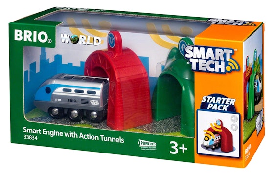 BRIO World 33834 Smart Tech Zug mit Actiontunnels für 20,12 EUR