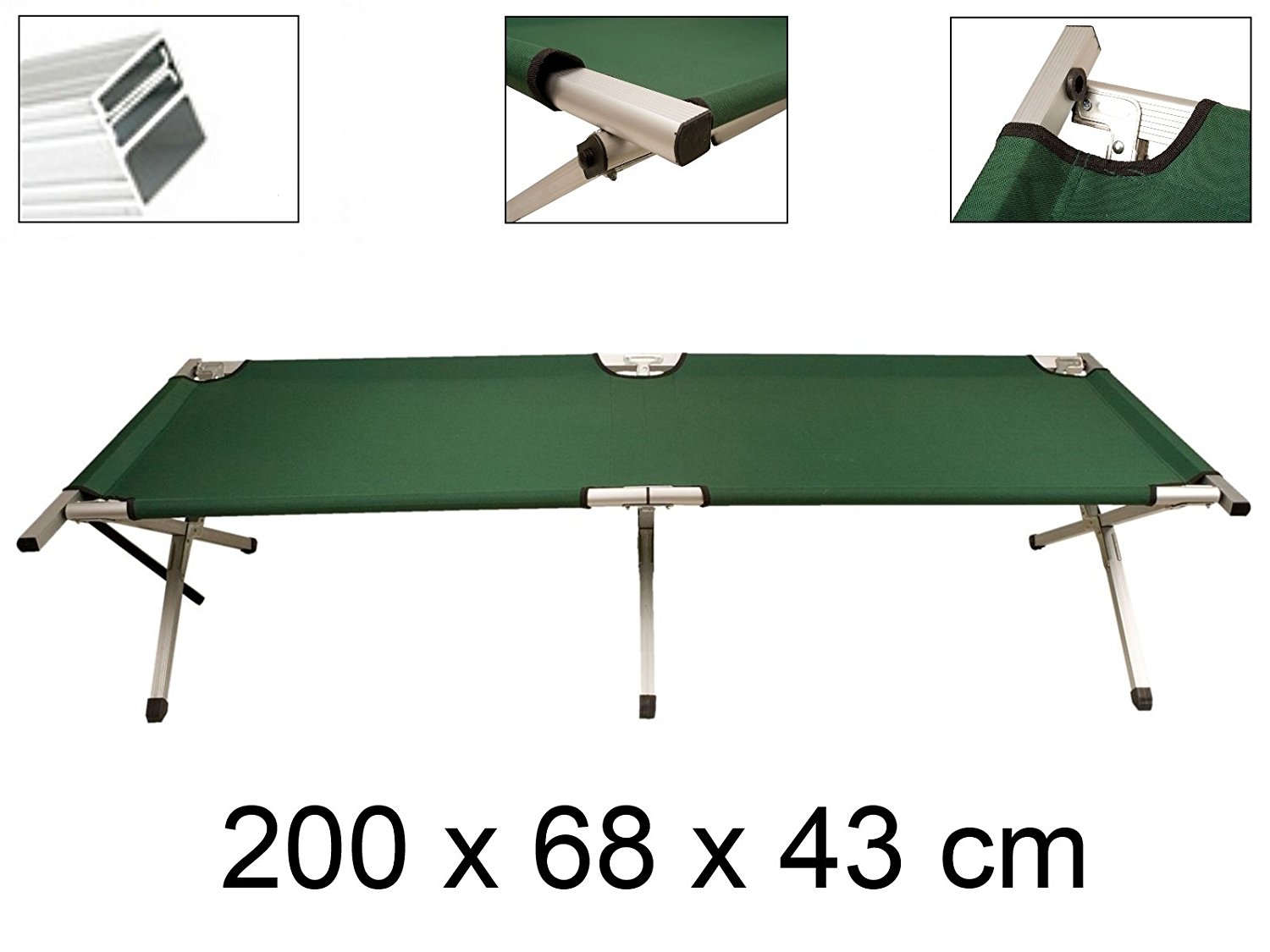 Abbey Camp Campingbett /Feldbett für 9,49 EUR + 5,90 EUR Versand 