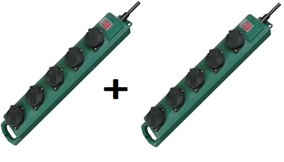 2x Brennenstuhl IP44 Garten Mehrfach Steckdosenleiste für 14,99 EUR inkl. Versand