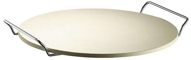 Kaiser Pizzastein Naturstein Ø38 cm mit Halterung für 10€