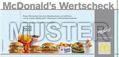 mcdonalds gutscheine