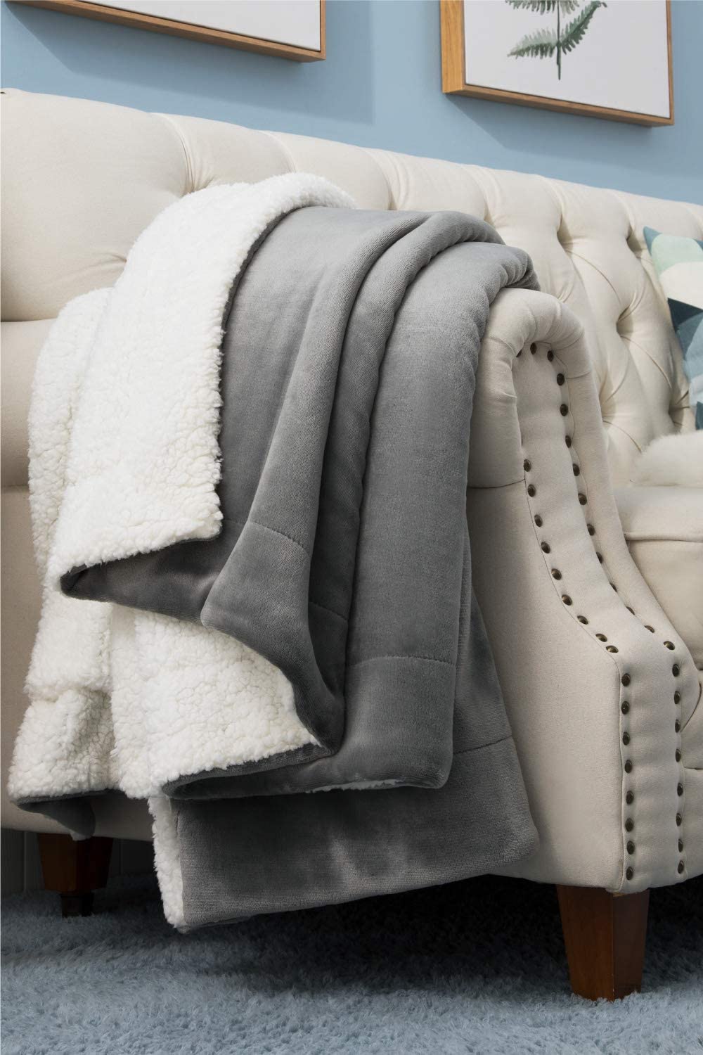 Sherpa zweiseitige Wohndecken in versch. Farben&amp;Größen ab 14,39€