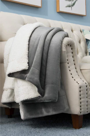 Sherpa zweiseitige Wohndecken in versch. Farben&Größen ab 14,39€