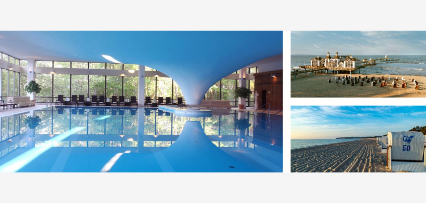 Cliff Hotel Rügen für 55€ - 🌊🌊  Strandlage, Wellness 2.000m², Frühstücksbuffet 🛀