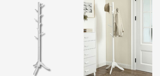 Vasagle Garderobenständer für 23€ - freistehend, aus Massivholz
