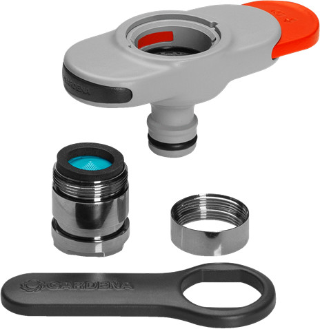 Gardena Hahnverbinder (18210-20) für 8€ – für Indoor-Wasserhähne inkl. Adapter, Prime