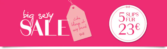 5 Slips für 19€ bei Hunkemöller im Big Sexy Sale *UPDATE*