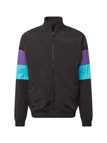 Urban Classics 3-Tone Crinkle Track Jacket für 13€ - Herren-Jacke im Retro-Stil