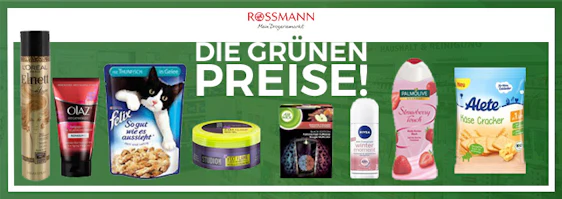 Top 10 Grüne Preise bei Rossmann am 15.03.2017 - z.B. Palmolive Duschgel für 0,70€