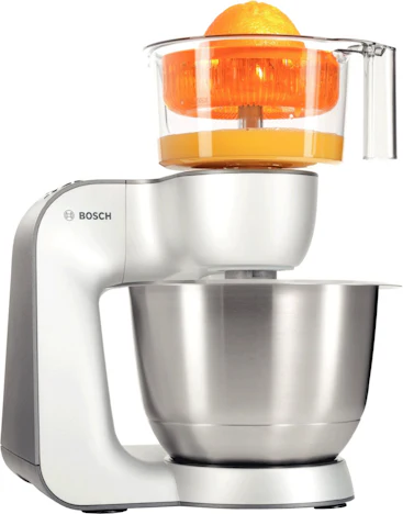 Bosch MUM54251 Küchenmaschine Styline, Edelstahl-Rührschüssel inklusiv integriertem Zubehör, 900 Watt