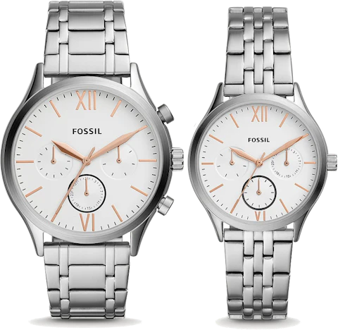 Fossil Fenmore BQ2468SET für 111€ ⌚ – Chronographen-Set (44mm + 34mm) mit Edelstahlarmband