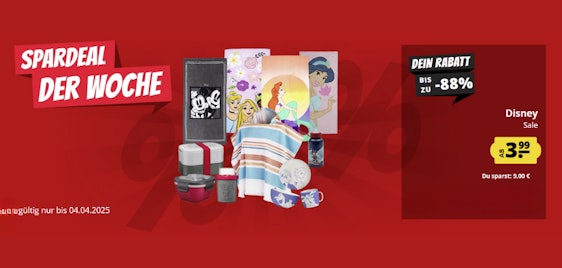 Disney Schnäppchen bei SportSpar für 4€ - liebevolle Details, robuste Qualität, magisches Design