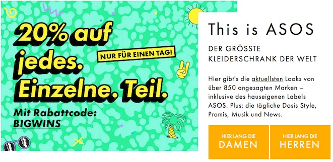 asos gutschein