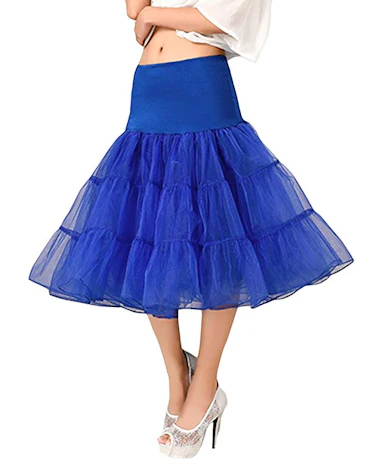 Damen Petticoat Rock Reifrock Unterrock Rockabilly Kleid