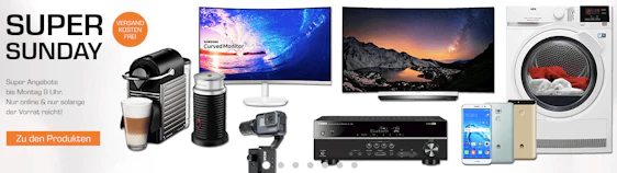 Saturn Super Sunday ab 18.06.2017 - z. B. LG OLED TV für 1999€