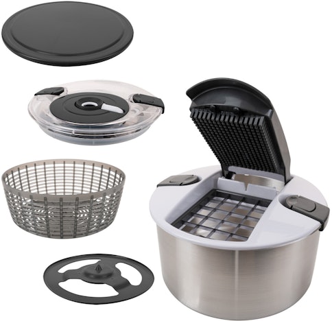 Hammer-Deal! Genius Nicer Dicer Family für 35€ - Schneid- und Schleuderset, 4,5 l