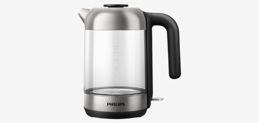 Philips Wasserkocher für 30€ - Glasdesign, 1,7l Volumen, LED-Beleuchtung