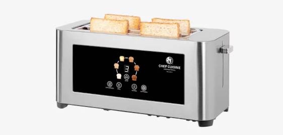 Perfekt gekuspertes Brot! 🍞 Chef Cuisine 4575-CC Infrarot-Langschlitz-Toaster für nur 56€