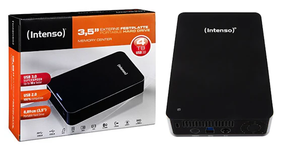 Intenso Memory Center 4TB für 79€ - externe 3,5" Festplatte mit USB 3.0
