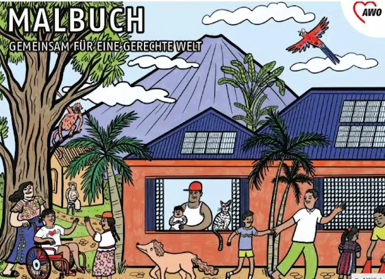Malbuch kostenlos bei der AWO International!