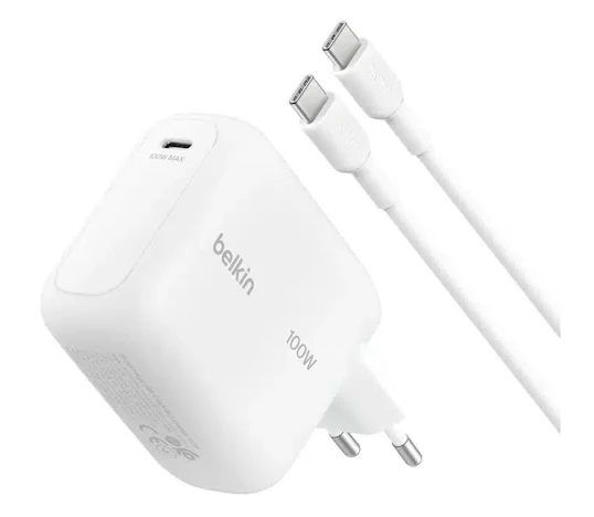 Belkin BoostCharge USB-C GaN Schnellladegerät (100W / inkl. 1,5-m-USB-C-Kabel) für 24,99€ statt 29,99€