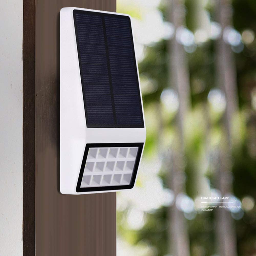 15 LEDs Solarbetriebene Wandleuchte Bewegungsmelder 